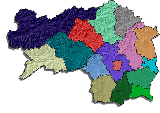 Bezirke der Steiermark 
